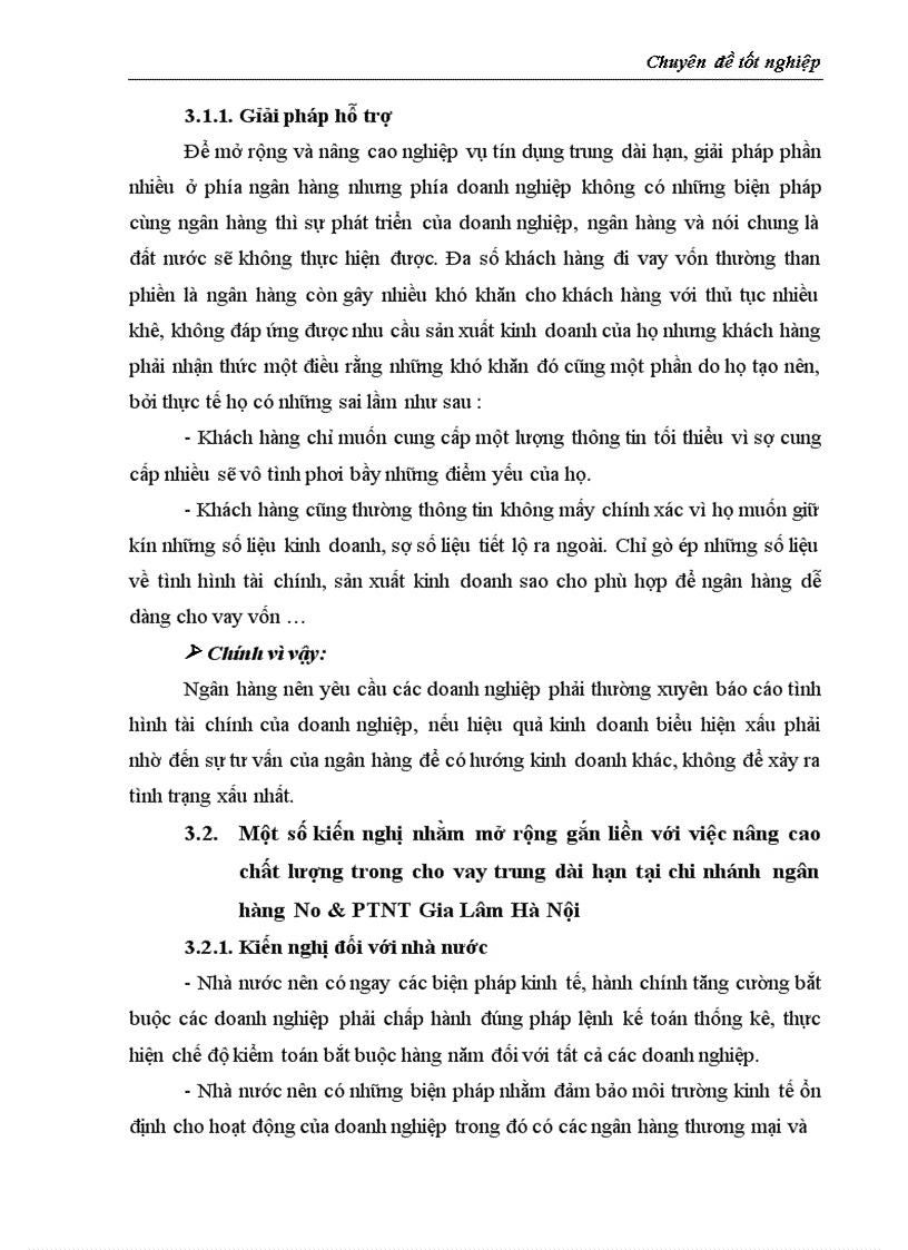 image for page Thực trạng và giải pháp đối với tín dụng trung dài hạn tại chi nhánh Ngân Hàng No PTNT Gia Lâm Hà Nội