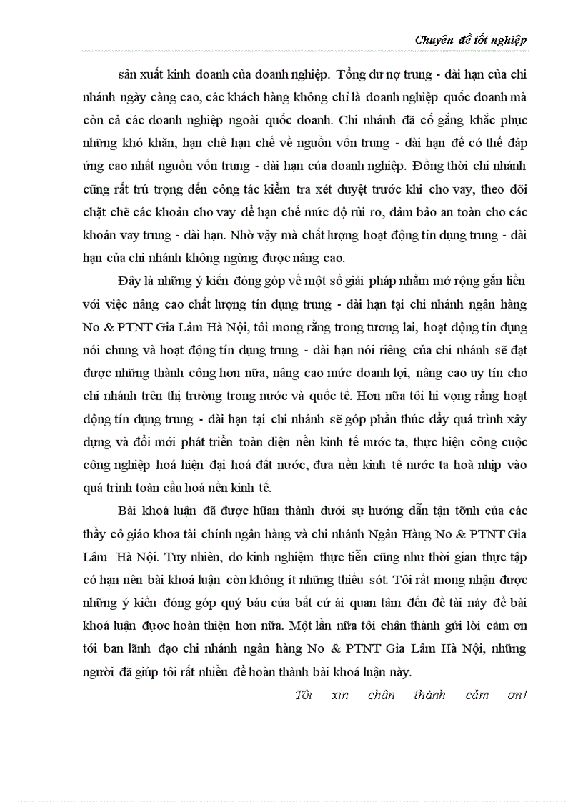 image for page Thực trạng và giải pháp đối với tín dụng trung dài hạn tại chi nhánh Ngân Hàng No PTNT Gia Lâm Hà Nội