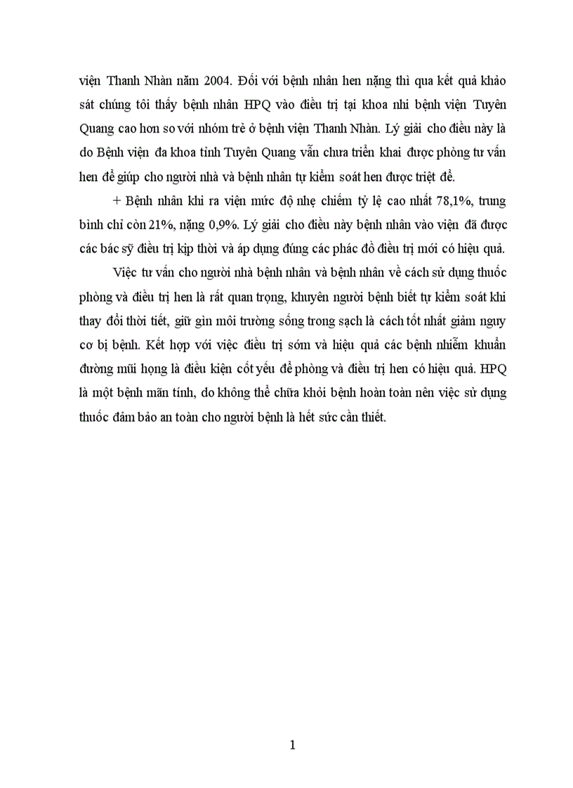 image for page Khảo sát thuốc đã được sử dụng trong điều trị HPQ cho trẻ em từ 1 15 tuổi tại khoa Nhi bệnh viện đa khoa tỉnh Tuyên Quang