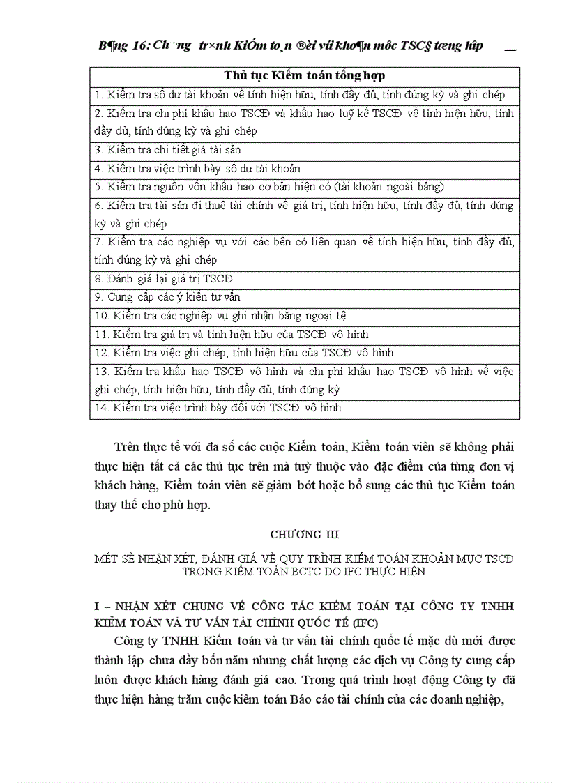 image for page Thực trạng kiểm toán khoản mục TSCĐ trong kiểm toán báo cáo tài chính do công ty TNHH Kiểm toán và Tư vấn tài chính quốc tế IFC thực hiện 1
