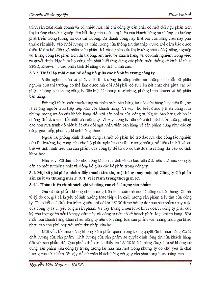 image for page Phân tích và dự báo cầu về mặt hàng may mặc của công ty Cổ phần sản xuất và thương mại T 0 T Việt Nam trên địa bàn Hà Nội đến năm 2015