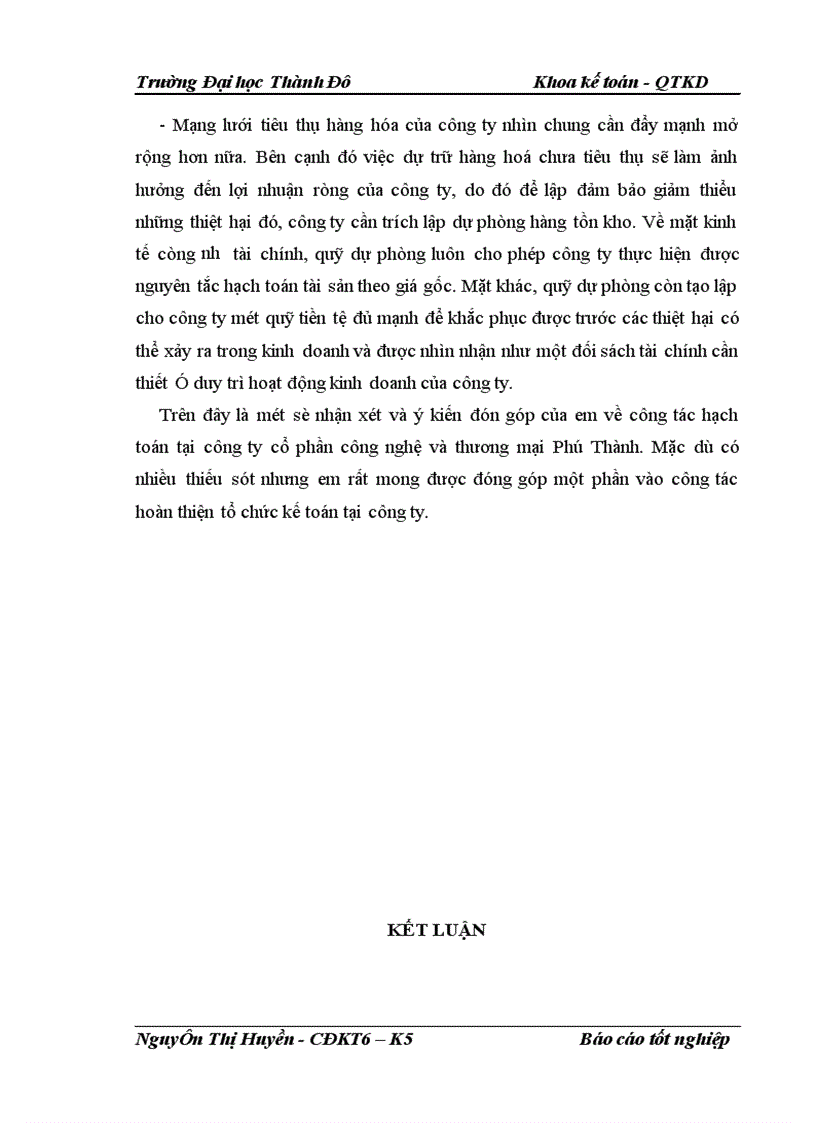 image for page Hoàn thiện công tác kế toán bán hàng và xác dịnh kết quả kinh doanh tại công ty cổ phần công nghệ và thương mại Phú Thành 1