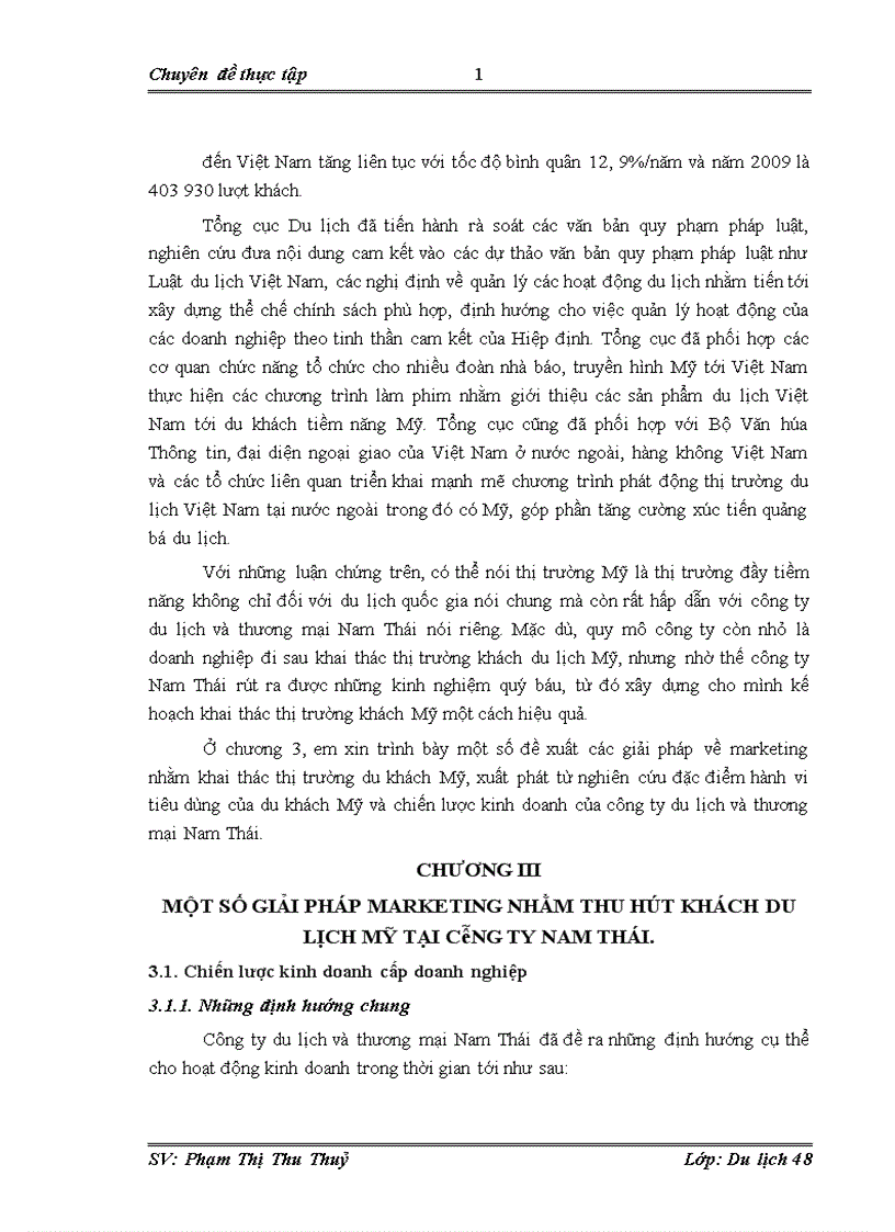 image for page Hoàn thiện hoạt động khai thác thị trường khách du lịch Mỹ bằng các giải pháp Marketing Mix tại công ty du lịch và thương mại Nam Thái