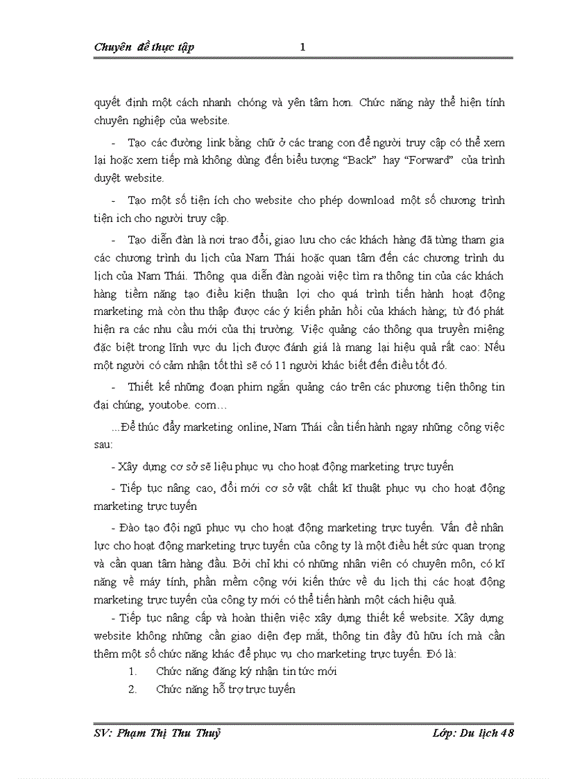 image for page Hoàn thiện hoạt động khai thác thị trường khách du lịch Mỹ bằng các giải pháp Marketing Mix tại công ty du lịch và thương mại Nam Thái