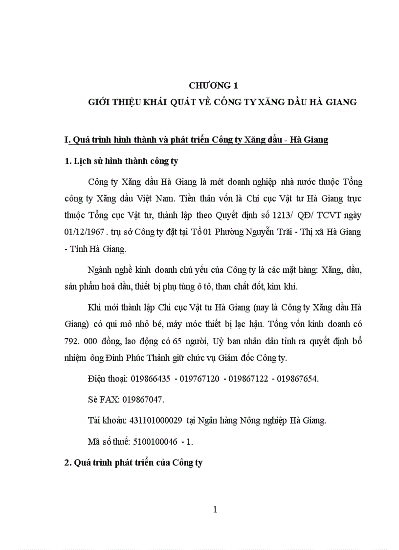 image for page Một số giải pháp chủ yếu tăng cường hoạt động tiêu thụ tại Công ty Xăng dầu Hà Giang 1
