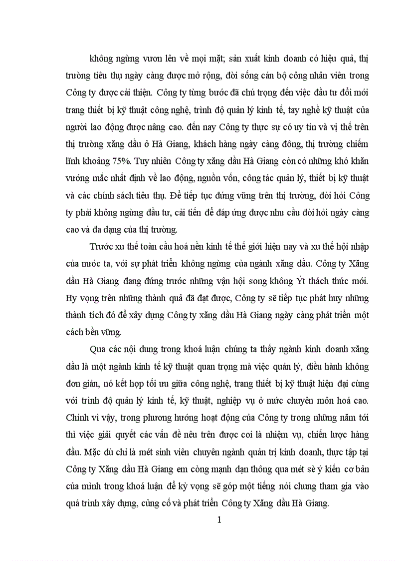 image for page Một số giải pháp chủ yếu tăng cường hoạt động tiêu thụ tại Công ty Xăng dầu Hà Giang 1