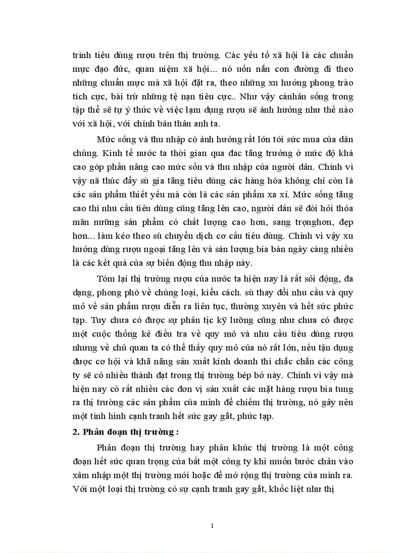 image for page thị trường rượu và một số giải pháp nhằm nâng cao hiệu quả của chiến lược sản phẩm ở công ty rượu Hà Nội 1