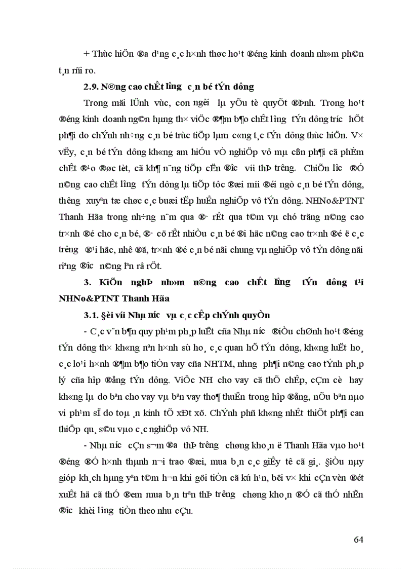 image for page Nâng cao chất lượng tín dụng tại NHNo PTNT Thanh Hóa 1