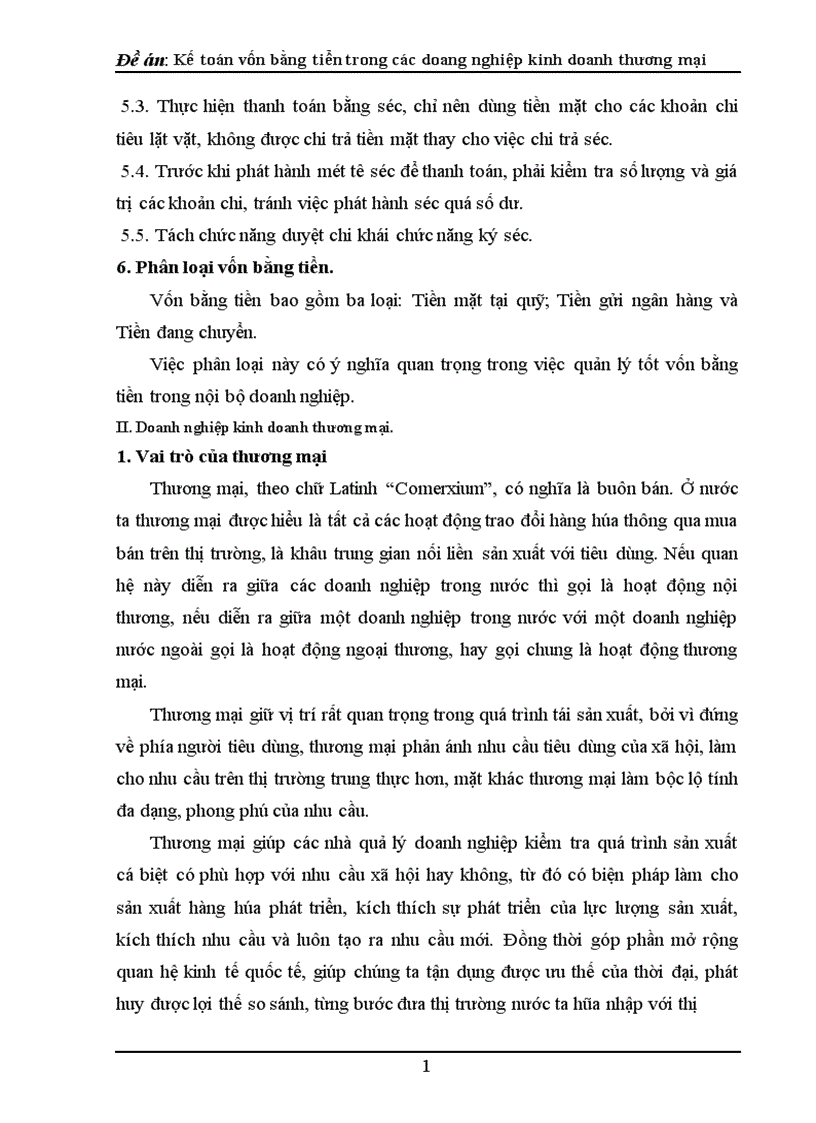 image for page Kế toán vốn bằng tiền trong các doanh nghiệp kinh doanh thương mại 1