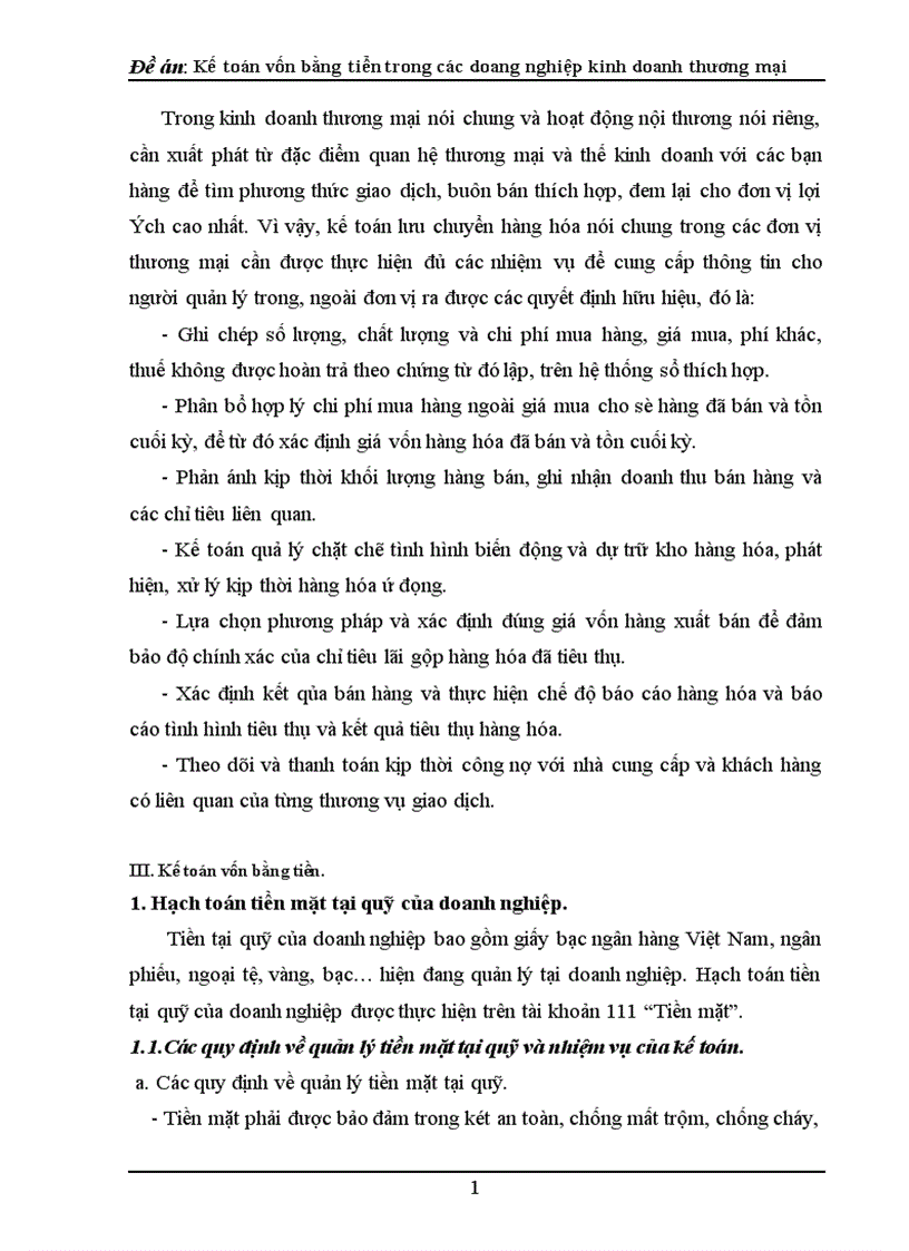 image for page Kế toán vốn bằng tiền trong các doanh nghiệp kinh doanh thương mại 1