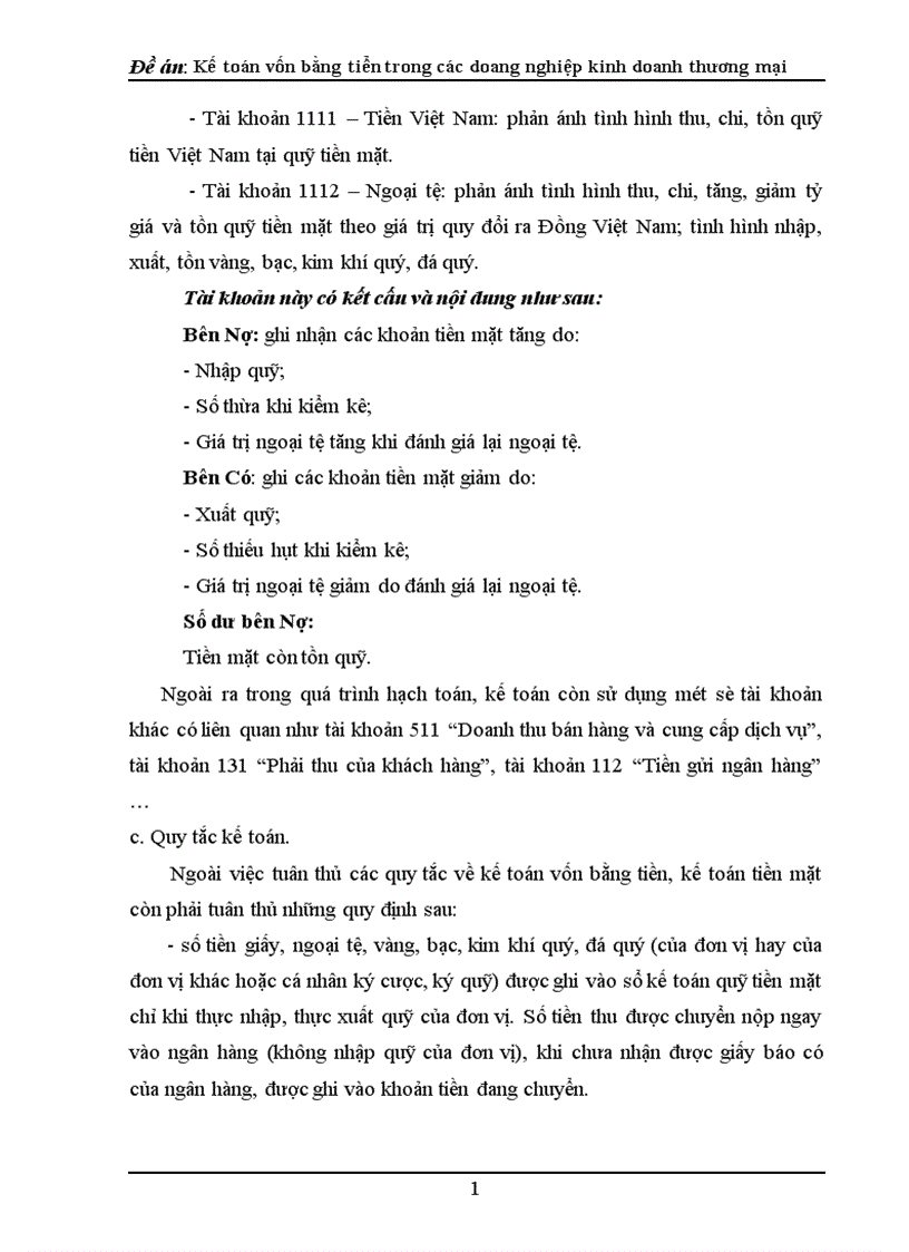 image for page Kế toán vốn bằng tiền trong các doanh nghiệp kinh doanh thương mại 1