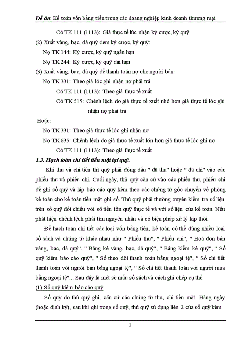 image for page Kế toán vốn bằng tiền trong các doanh nghiệp kinh doanh thương mại 1