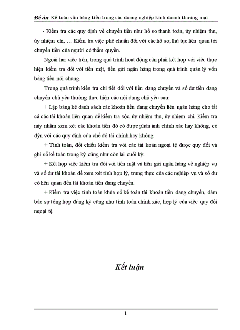 image for page Kế toán vốn bằng tiền trong các doanh nghiệp kinh doanh thương mại 1