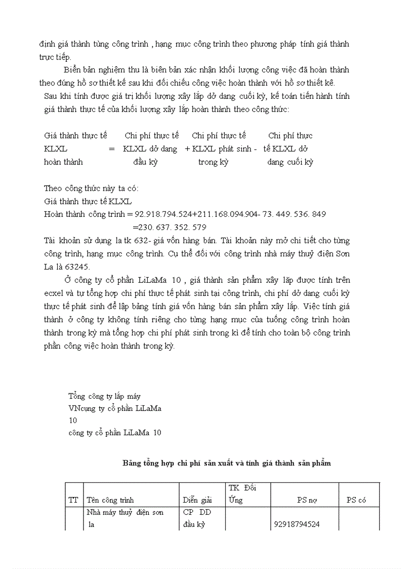 image for page Hoàn thiện công tác kế toán tập hợp chi phí sản xuất và tính giá thành sản phẩm xây lắp tại công ty cổ phần LiLaMa 10 1