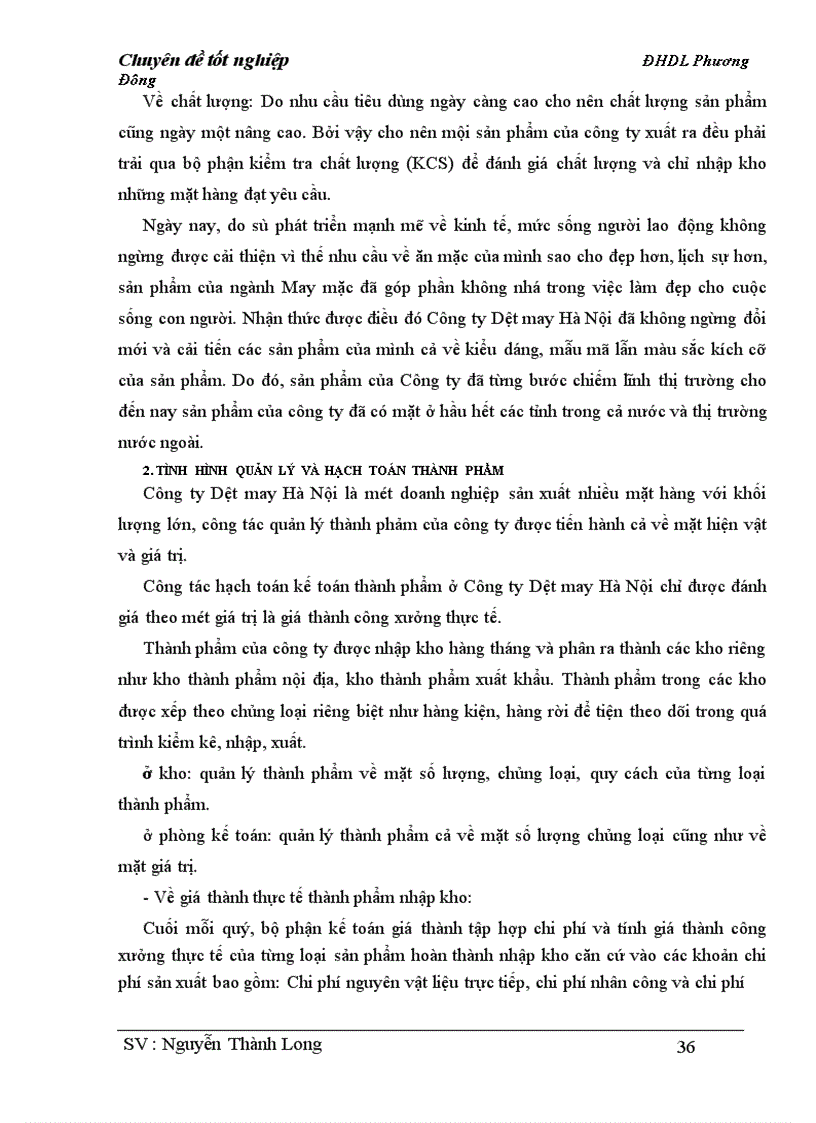 image for page Công tác hạch toán kế toán thành phẩm và tiêu thụ thành phẩm 1