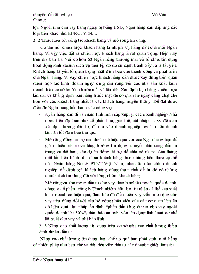 image for page Giải pháp nâng cao chất lượng tín dụng trung và dài hạn tại NHNo PTNT Hà Nội 1