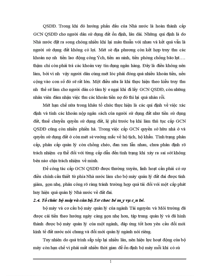 image for page Những nguyên nhân làm chậm tiến độ cấp giấy chứng nhận quyền sử dụng đất đối vối đất ở