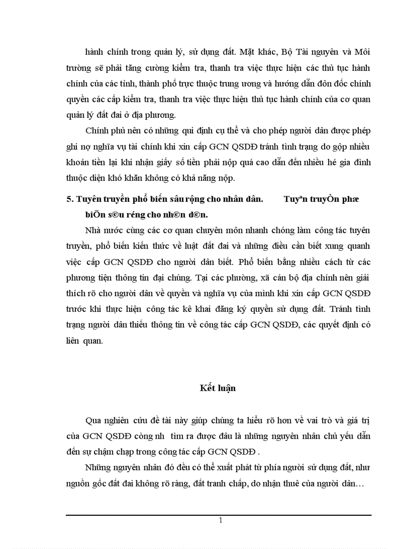 image for page Những nguyên nhân làm chậm tiến độ cấp giấy chứng nhận quyền sử dụng đất đối vối đất ở