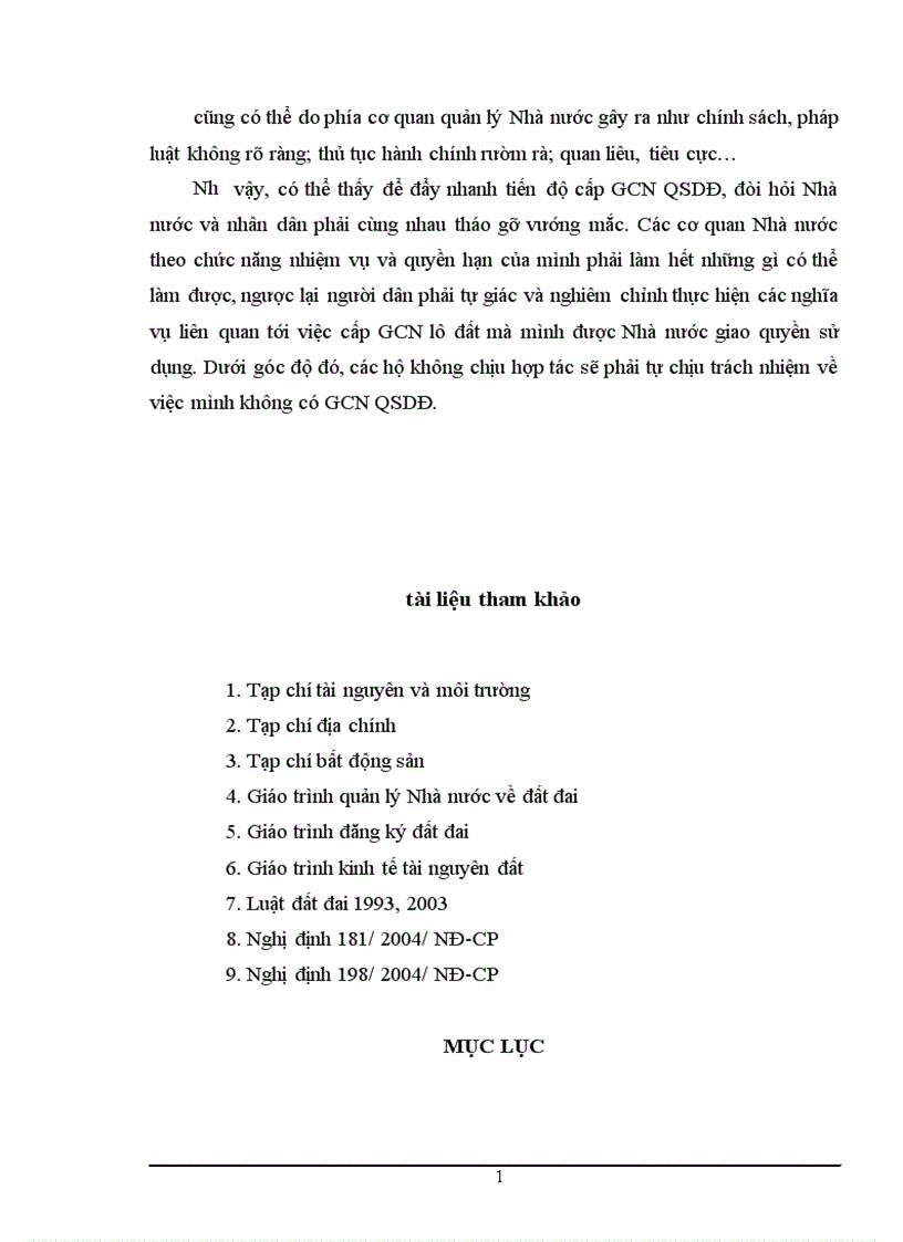 image for page Những nguyên nhân làm chậm tiến độ cấp giấy chứng nhận quyền sử dụng đất đối vối đất ở