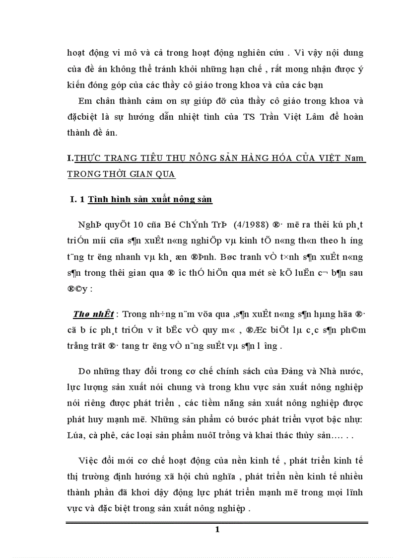 image for page Thực trạng tiêu thụ nông sản hàng hóa của Việt Nam trong thời gian qua