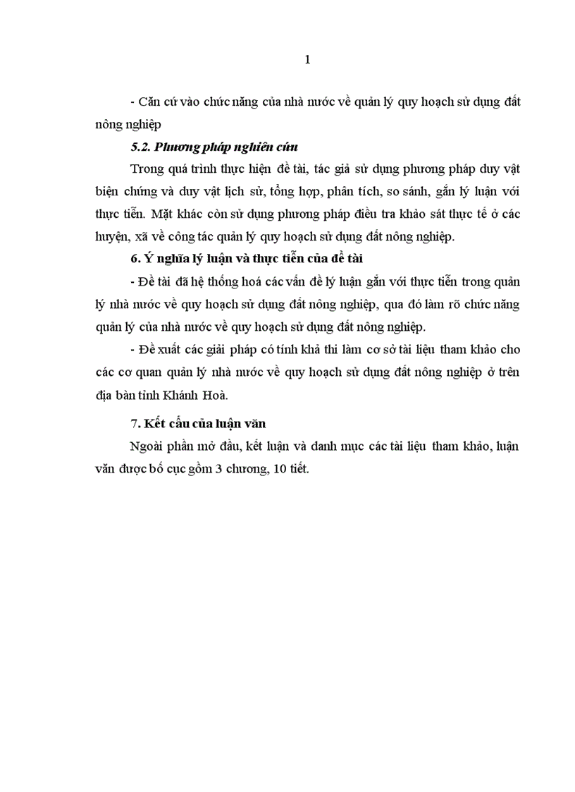 image for page Hoàn thiện quản lý nhà nước về quy hoạch sử dụng đất nông nghiệp trên địa bàn tỉnh Khánh Hoà 1