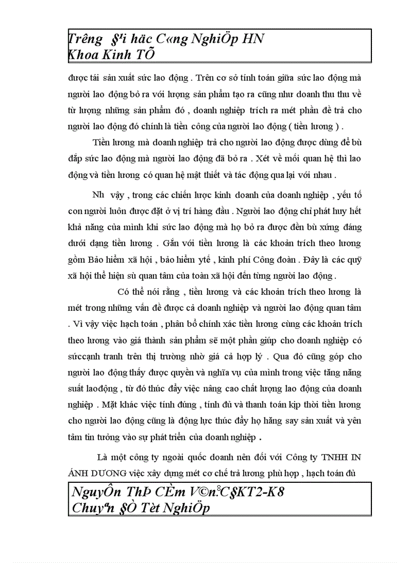 image for page Hoàn thiện công tác kế toán tiền lương và các khoản trích theo lương tại Công ty TNHH IN áNH DƯƠNG 1