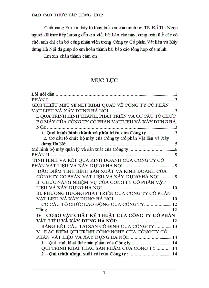 image for page Tình hình và kết quả hoạt động kinh doanh và các nghiệp vụ kinh doanh của Công ty Cổ phần Vật liệu và Xây dựng Hà Nội