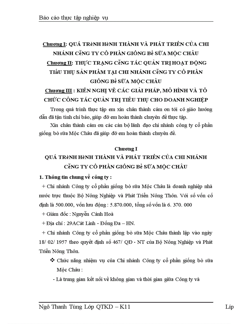 image for page Công tác quản trị hoạt động tiấu thụ sản phẩm tại chi nhánh công ty cổ phần giống bò sữa Mộc Châu