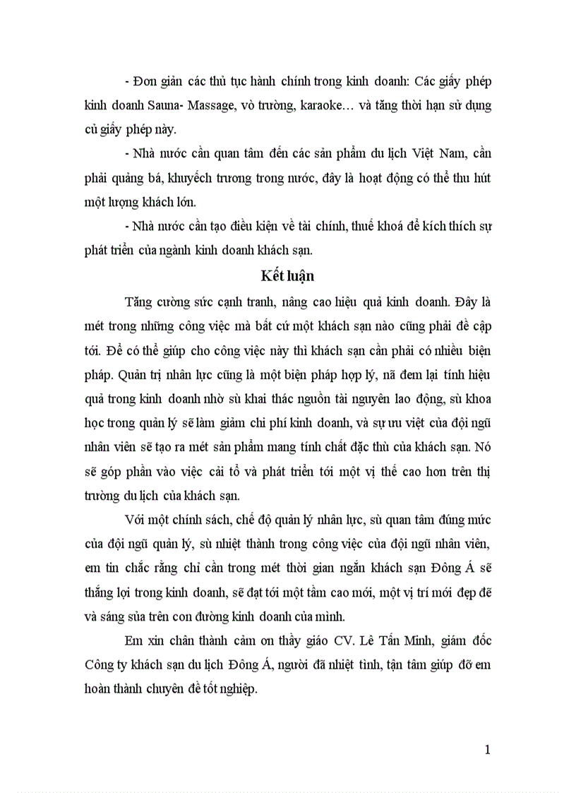 image for page Quản trị nhân sự tại khách sạn Đông Á thực trạng và giải pháp 1