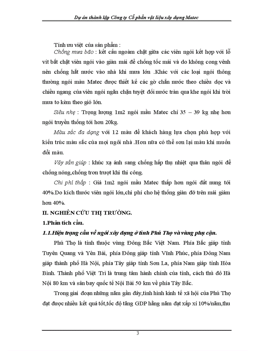 image for page Dự án thành lập công ty Cổ phần vật liệu xây dựng Matec