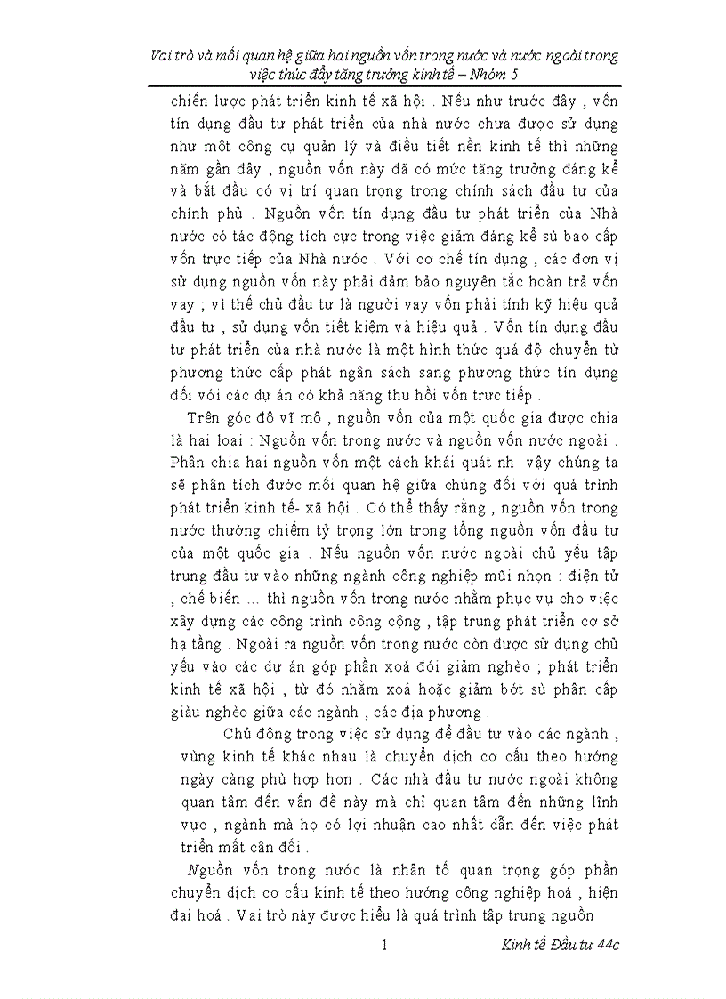 image for page vai trò và mối quan hệ giữa 2 nguồn vốn trong nước và nước ngoài trong việc thúc đẩy tăng trương kinh tế để từ đó ứng dụng vào thực tiễn Việt Nam 1