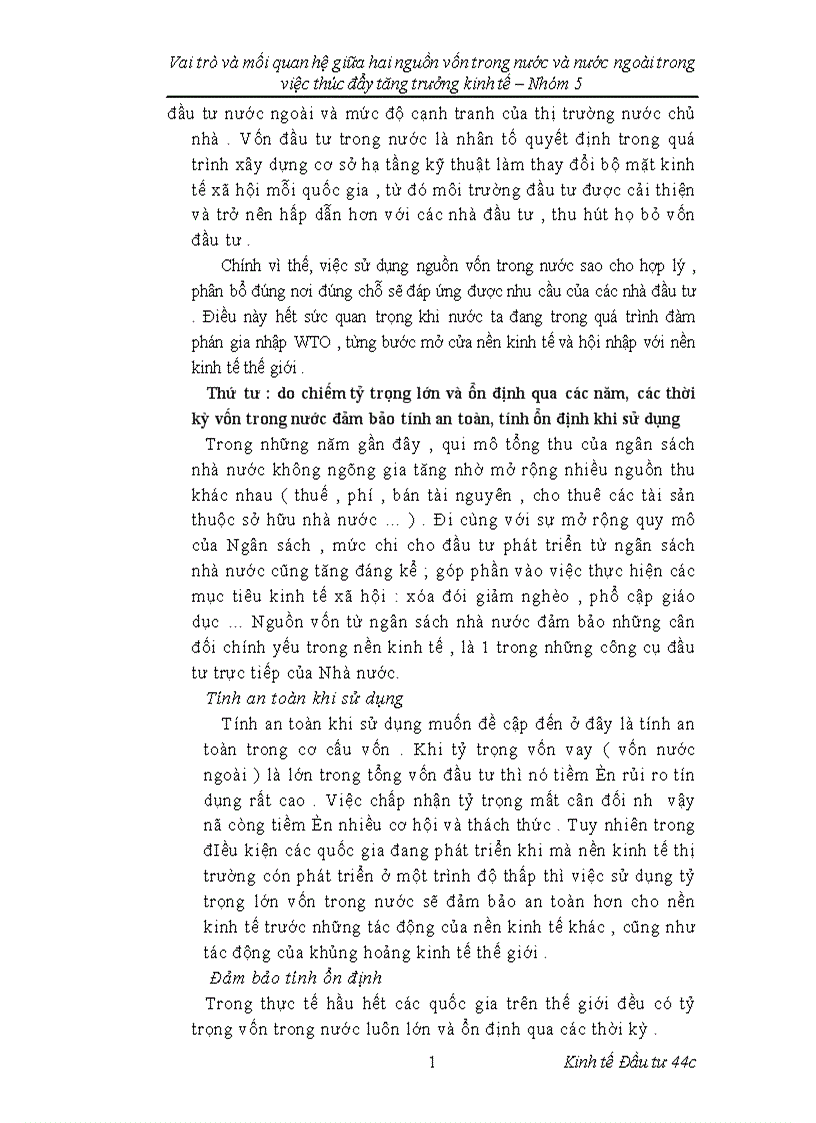 image for page vai trò và mối quan hệ giữa 2 nguồn vốn trong nước và nước ngoài trong việc thúc đẩy tăng trương kinh tế để từ đó ứng dụng vào thực tiễn Việt Nam 1