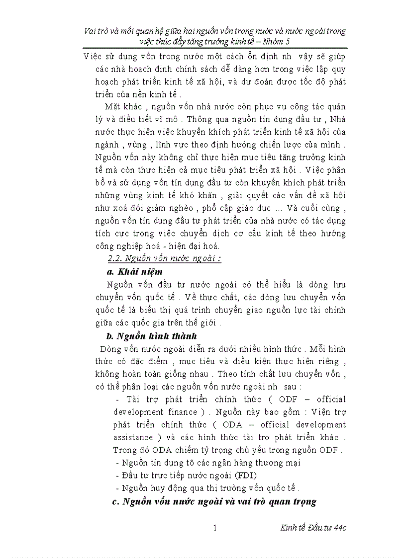 image for page vai trò và mối quan hệ giữa 2 nguồn vốn trong nước và nước ngoài trong việc thúc đẩy tăng trương kinh tế để từ đó ứng dụng vào thực tiễn Việt Nam 1