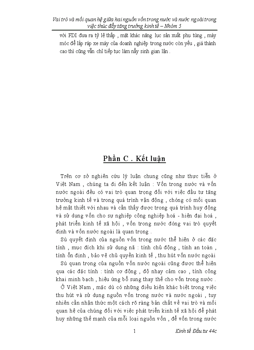 image for page vai trò và mối quan hệ giữa 2 nguồn vốn trong nước và nước ngoài trong việc thúc đẩy tăng trương kinh tế để từ đó ứng dụng vào thực tiễn Việt Nam 1