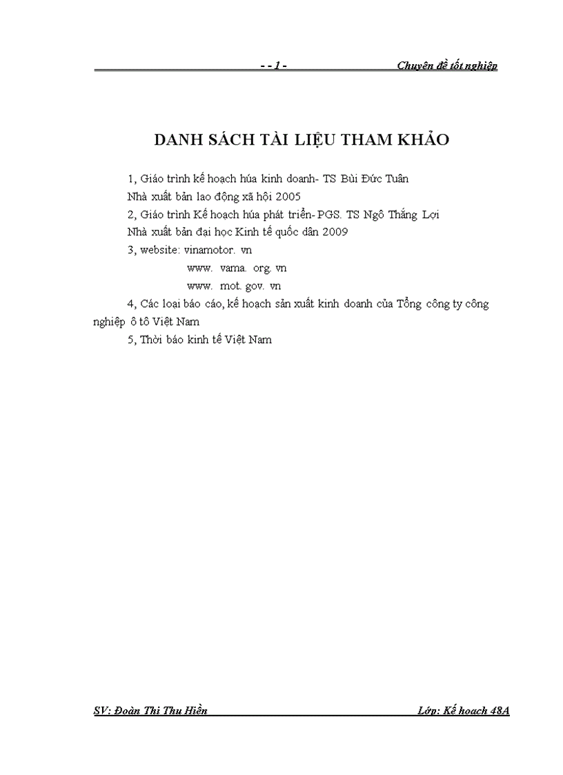 image for page Hoàn thiện công tác lập và thực hiện kế hoạch sản xuất kinh doanh tại Tổng công ty công nghiệp ô tô Việt Nam 1