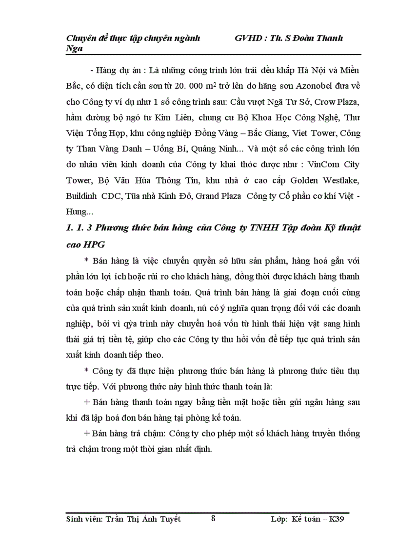 image for page Hoàn thiện kế toán bán hàng tại Công Ty TNHH Tập đoàn Kỹ thuật cao HPG 1