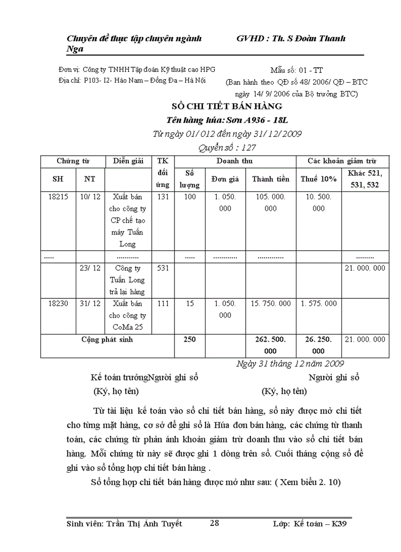image for page Hoàn thiện kế toán bán hàng tại Công Ty TNHH Tập đoàn Kỹ thuật cao HPG 1