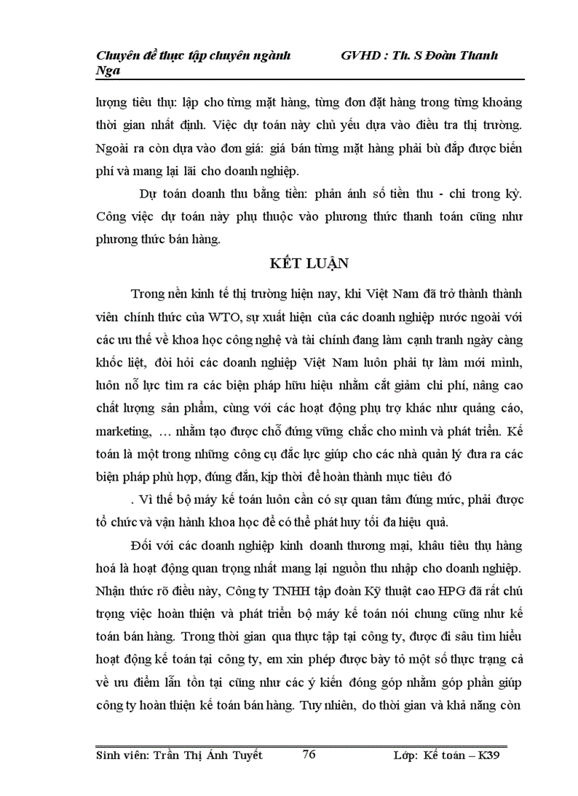 image for page Hoàn thiện kế toán bán hàng tại Công Ty TNHH Tập đoàn Kỹ thuật cao HPG 1