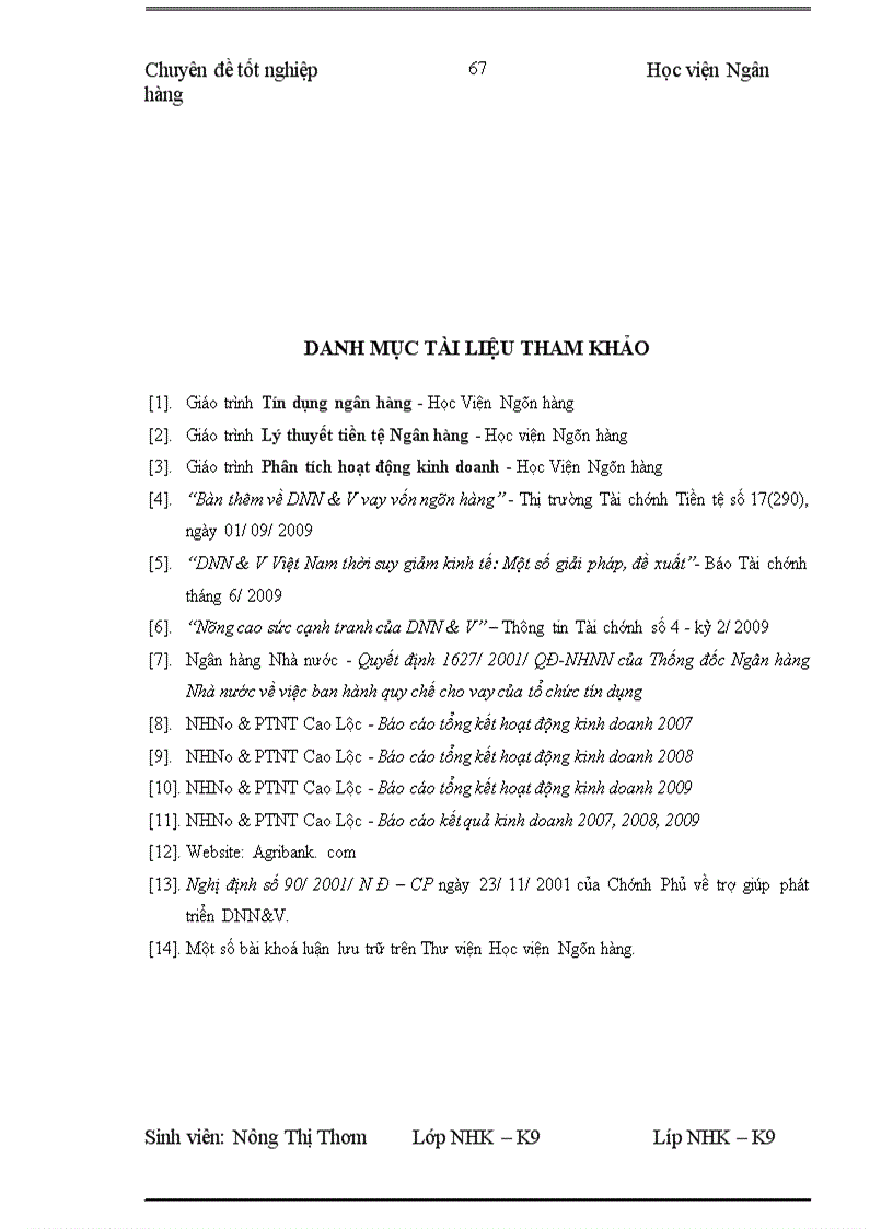 image for page Giải pháp nâng cao hiệu quả hoạt động tín dụng Ngân hàng đối với DNN V tại NHNo PTNT Việt Nam Chi nhánh Cao Lộc Tỉnh Lạng Sơn