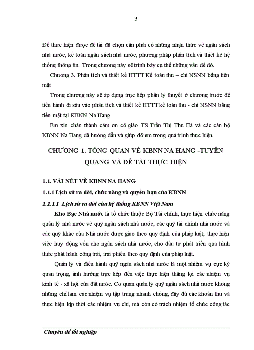 image for page Phân tích và thiết kế HTTT Kế toán thu chi NSNN bằng tiền mặt tại KBNN Na Hang