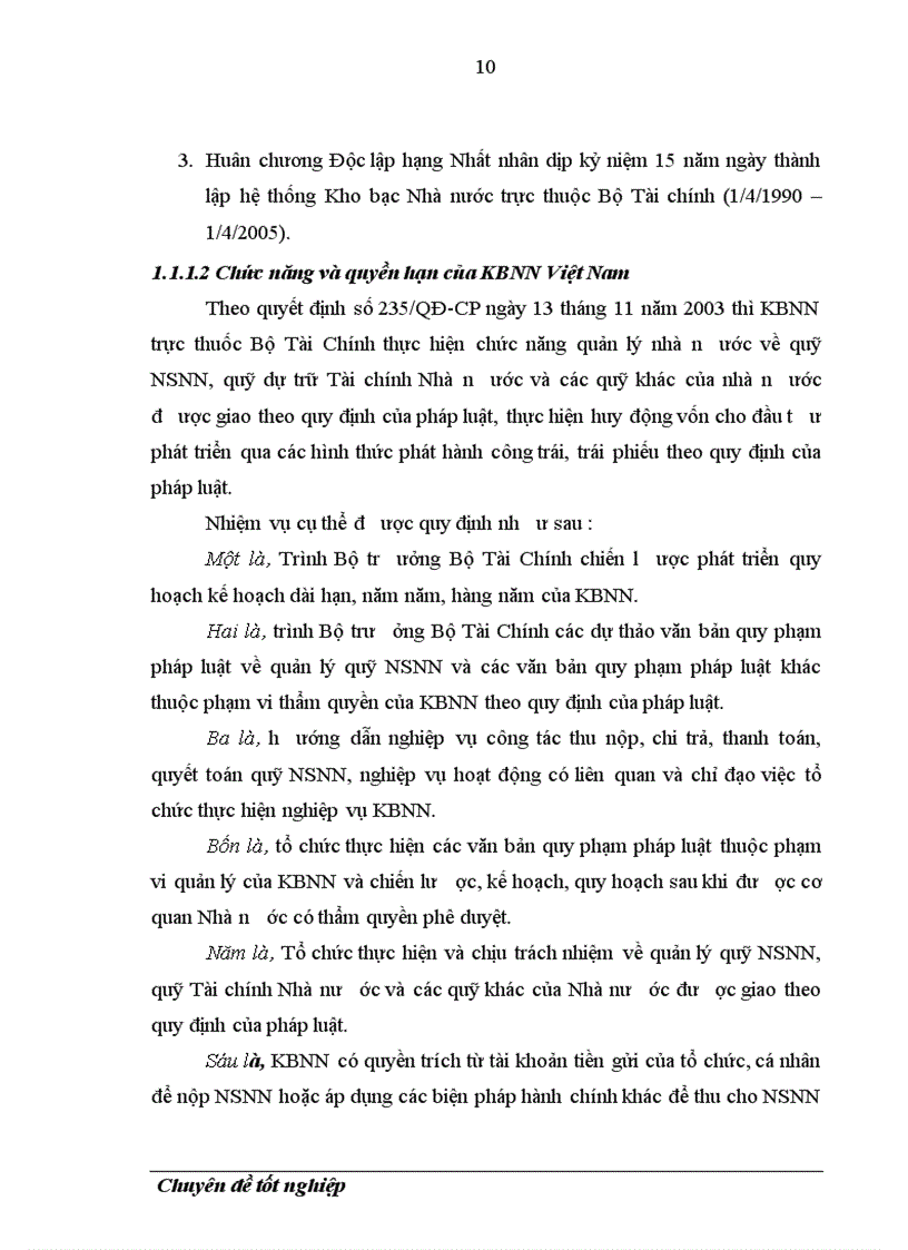 image for page Phân tích và thiết kế HTTT Kế toán thu chi NSNN bằng tiền mặt tại KBNN Na Hang