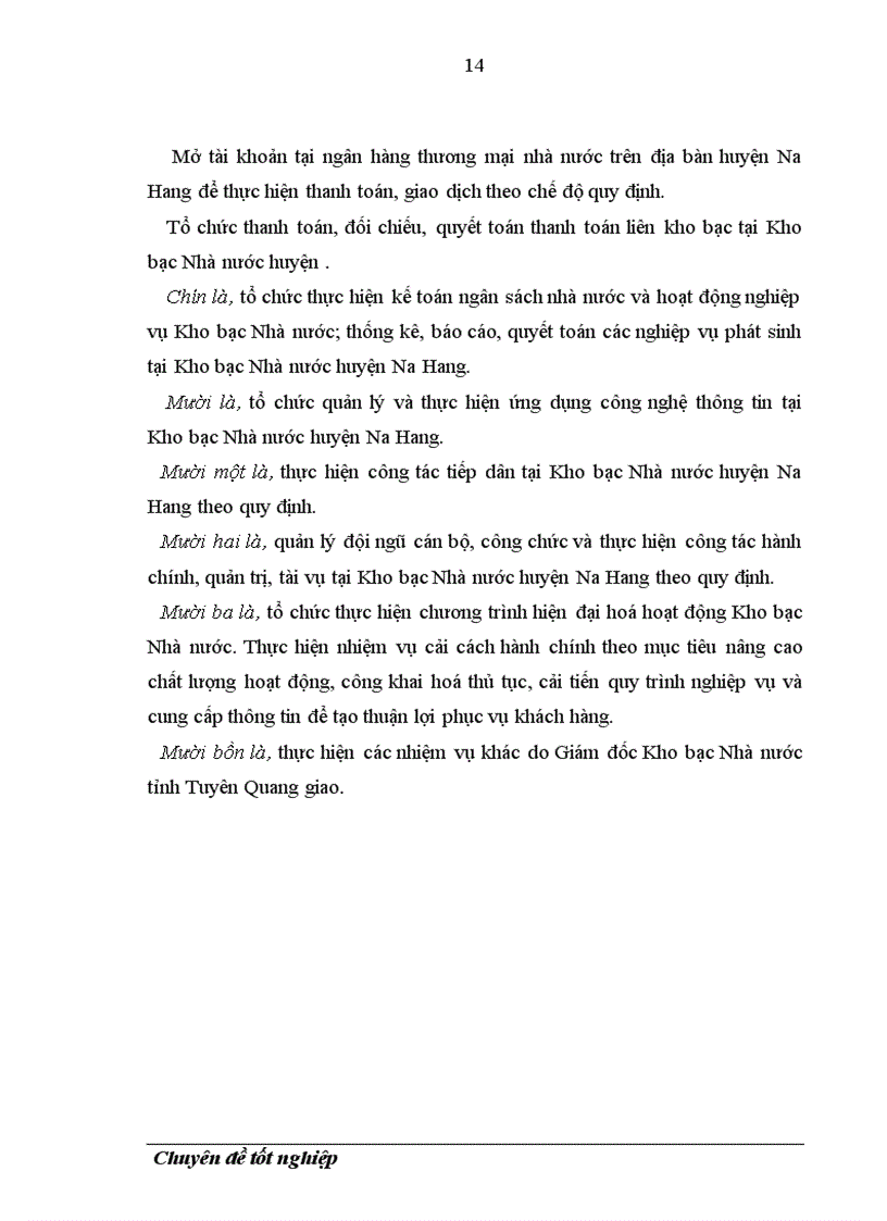 image for page Phân tích và thiết kế HTTT Kế toán thu chi NSNN bằng tiền mặt tại KBNN Na Hang