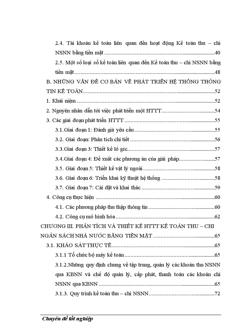 image for page Phân tích và thiết kế HTTT Kế toán thu chi NSNN bằng tiền mặt tại KBNN Na Hang