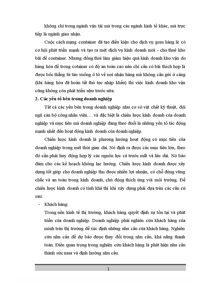 image for page Hoạt động kinh doanh dịch vụ giao nhận hàng hóa quốc tế tại Chi nhánh công ty kho vận miền Nam SOTRANS Hà Nội thực trạng và giải pháp phát triển