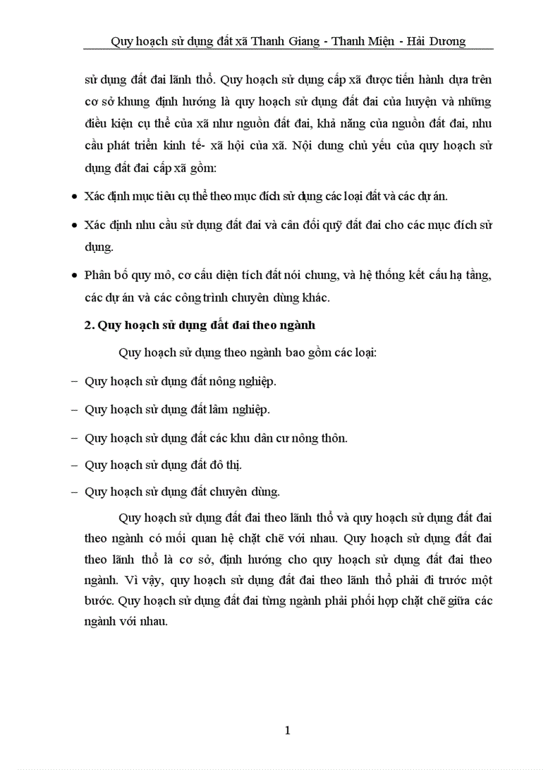 image for page Quy hoạch sử dụng đất đai Xã Thanh Giang huyện Thanh Miện tỉnh Hải Dương 1
