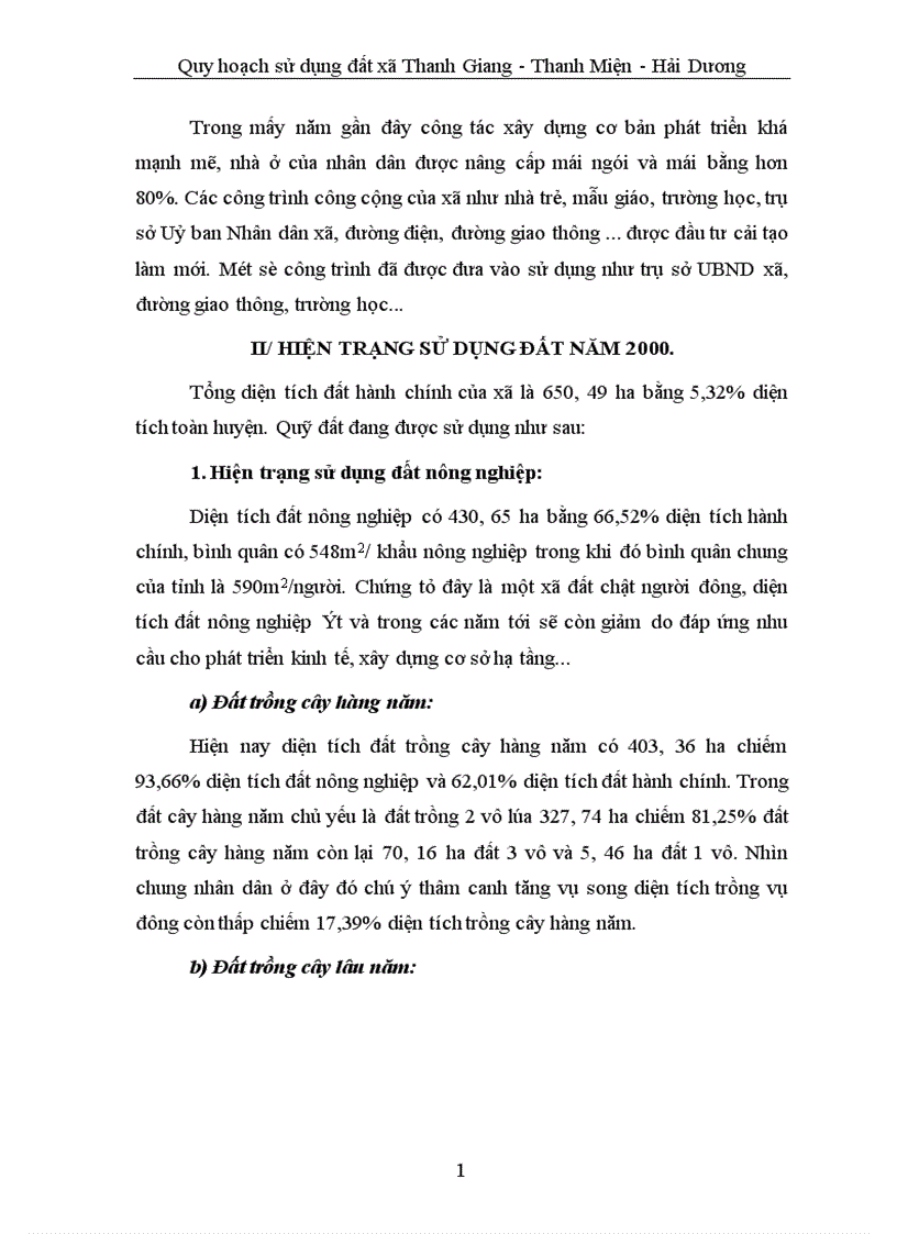 image for page Quy hoạch sử dụng đất đai Xã Thanh Giang huyện Thanh Miện tỉnh Hải Dương 1