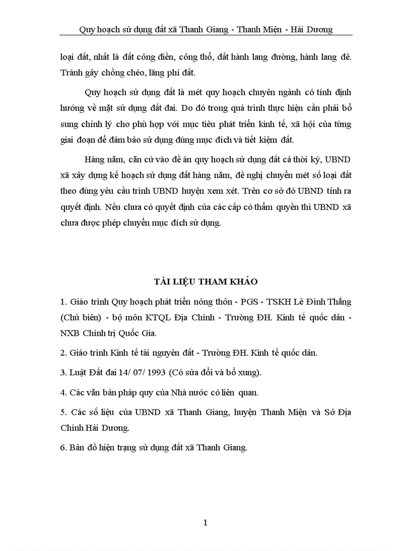 image for page Quy hoạch sử dụng đất đai Xã Thanh Giang huyện Thanh Miện tỉnh Hải Dương 1