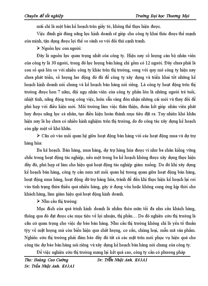 image for page Hoàn thiện công tác xây dựng kế hoạch bán hàng văn phòng phẩm hãng Pentel Nhật Bản tại công ty CPTM Hải Tường Trên địa bàn Hà Nội