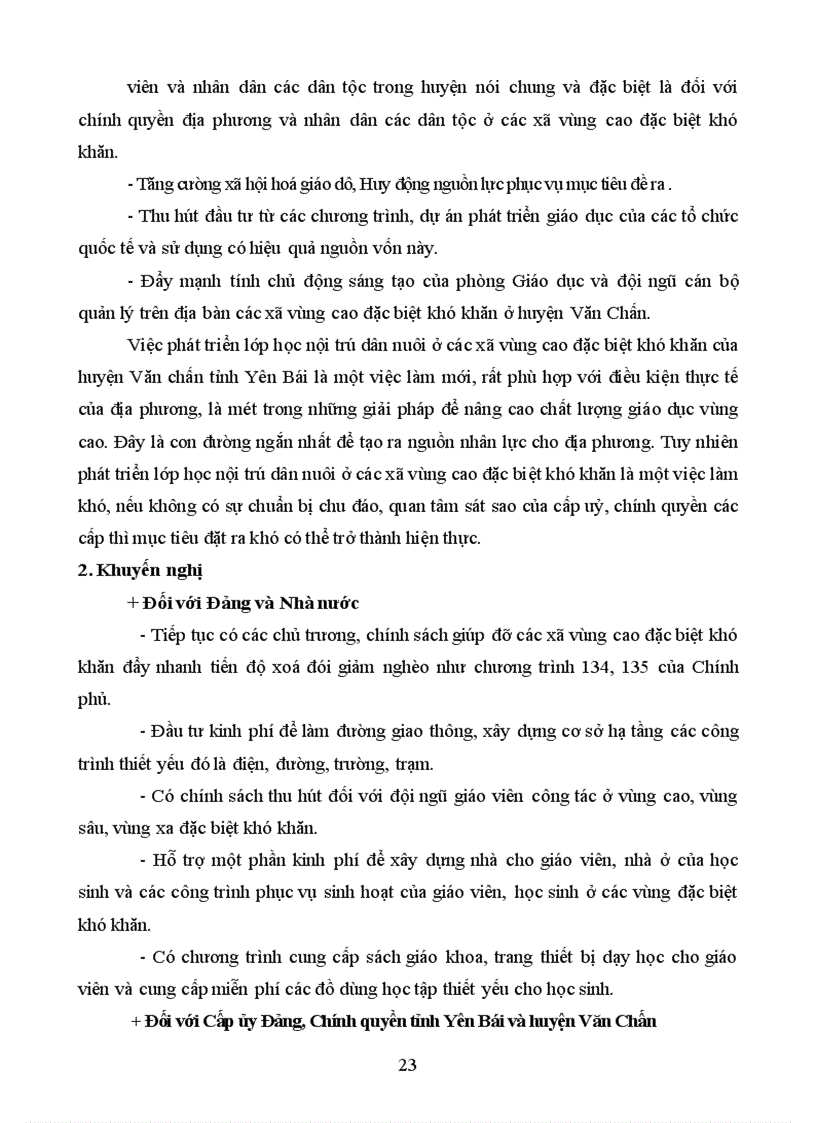 image for page Các giải pháp phát triển lớp học nội trú dân nuôi cho con em đồng bào dân tộc thiểu số ở các xã vùng cao đặc biệt khó khăn huyện Văn Chấn tỉnh Yên Bái 1