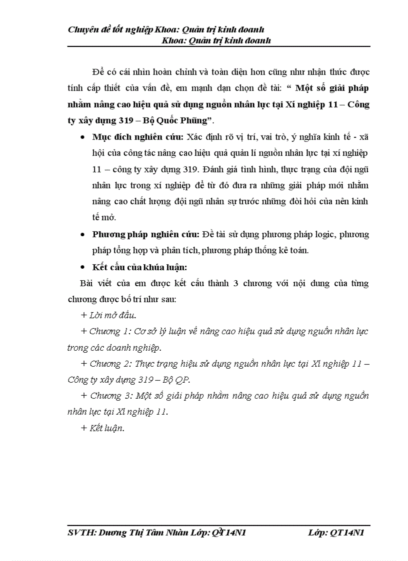 image for page Một số giải pháp nhằm nâng cao hiệu quả sử dụng nguồn nhân lực tại Xí nghiệp 11 Công ty xây dựng 319 Bộ Quốc Phòng 1